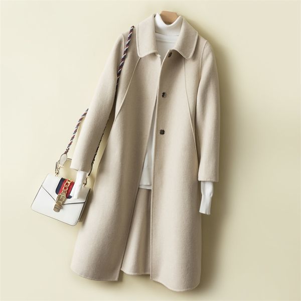 in the new double coat female long knee-length wool high-end woolen cloth hepburn wind popular zero cashmere coat lj200928, Black
in the new double coat female long knee-length wool high-end woolen cloth hepburn wind popular zero cashmere coat lj200928, Black
