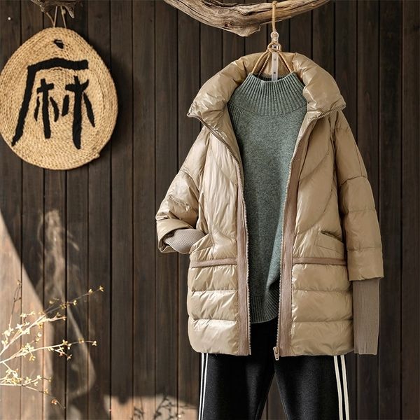 winter coat women loose down parkas 90% white duck down jacket female thick warm oversize puffer jacket snow outwear y201026, Black
winter coat women loose down parkas 90% white duck down jacket female thick warm oversize puffer jacket snow outwear y201026, Black