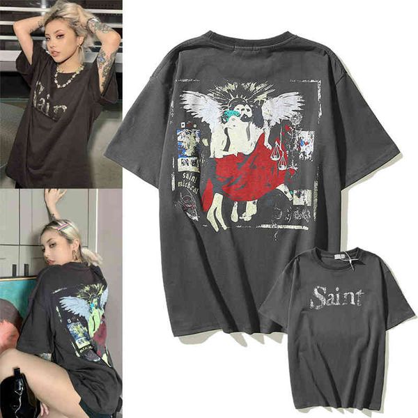 men's t-shirts summer high street used graffiti printed short sleeve t-shirt men and women lovers fashion half t-shirt tee 307g, White;black
men's t-shirts summer high street used graffiti printed short sleeve t-shirt men and women lovers fashion half t-shirt tee 307g, White;black