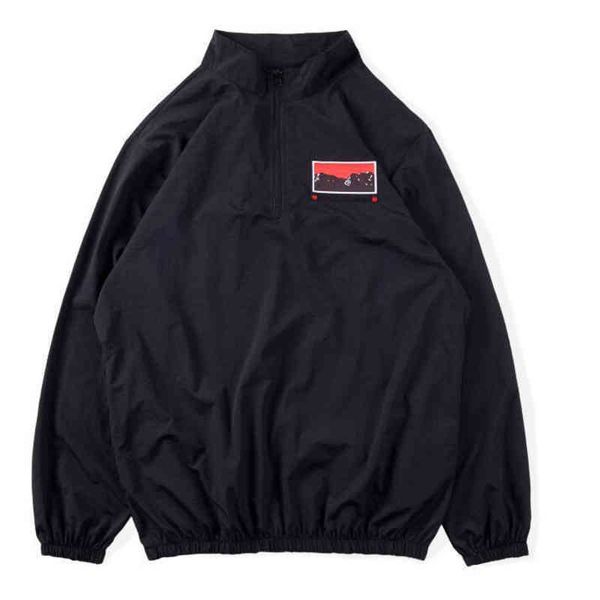 designer jacket tide brand t 22 ra nylon sweater half zipper classic letter embroidery baseball fashion loose jackets men, Black;brown
designer jacket tide brand t 22 ra nylon sweater half zipper classic letter embroidery baseball fashion loose jackets men, Black;brown