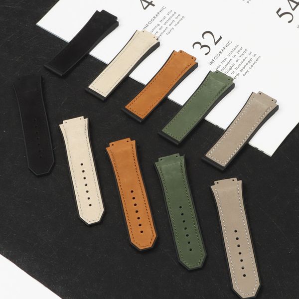 29x19mm folding buckle soft rubber back watchband watch band accessories real leather for hublot strap for king power series, Black;brown
29x19mm folding buckle soft rubber back watchband watch band accessories real leather for hublot strap for king power series, Black;brown