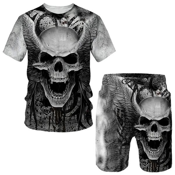 punk skull 3d printed oversize t shirt shorts sets men s sportswear tracksuit gothic graphic tee summer clothing suit 220705, Gray
punk skull 3d printed oversize t shirt shorts sets men s sportswear tracksuit gothic graphic tee summer clothing suit 220705, Gray