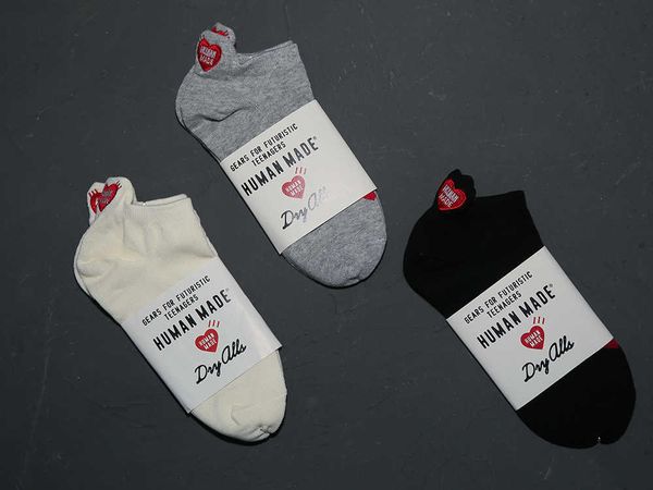 human made22ss spring and summer new heel love embroidery boat socks men and women lovers' socks, Black
human made22ss spring and summer new heel love embroidery boat socks men and women lovers' socks, Black