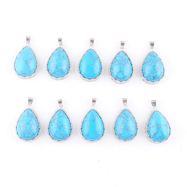fashion natural blue turquoise stone pendants good quality alloy water drop charms for diy jewelry making wholesale dn4642, Silver
fashion natural blue turquoise stone pendants good quality alloy water drop charms for diy jewelry making wholesale dn4642, Silver