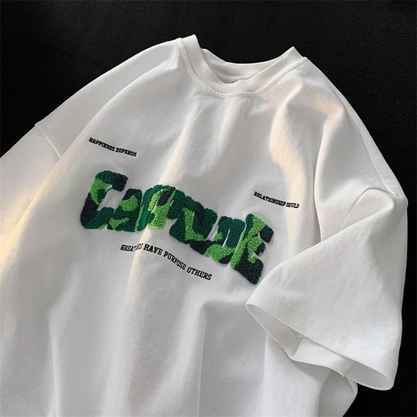 privathinker korean summer oversized t shirt comouflage letter flocking female tshirts women short sleeve tees d220618, White
privathinker korean summer oversized t shirt comouflage letter flocking female tshirts women short sleeve tees d220618, White