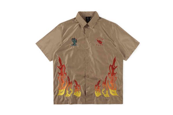 21ss hip hop high street heavy industry embroidery cactus men's and women's short sleeve shirt casual button shirt fashion, White;black
21ss hip hop high street heavy industry embroidery cactus men's and women's short sleeve shirt casual button shirt fashion, White;black