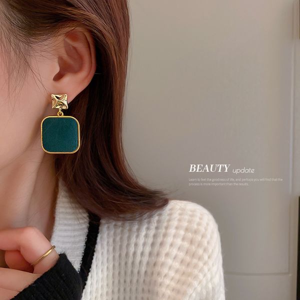 925 silver needle geometric flannel lovely square earrings korean fashion simple design earrings elegant artistic eardrop, Golden
925 silver needle geometric flannel lovely square earrings korean fashion simple design earrings elegant artistic eardrop, Golden