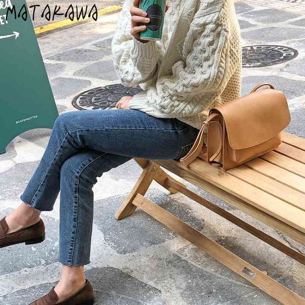 straight pencil anklelength pants korea chic autumn and winter simple vintage double pockets washed blue jeans women 210506
straight pencil anklelength pants korea chic autumn and winter simple vintage double pockets washed blue jeans women 210506