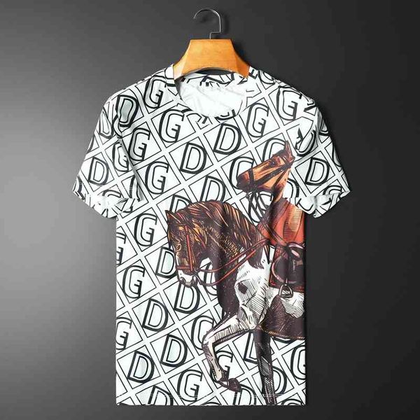 2022 summer new men's fashion pattern round neck casual short sleeve t-shirt streetwear women's clothing summer 50% off, White;black
2022 summer new men's fashion pattern round neck casual short sleeve t-shirt streetwear women's clothing summer 50% off, White;black