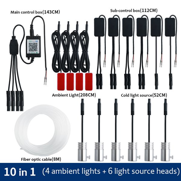 10 in 1 rgb led atmosphere light 8m fiber optic strip lights by app control interior decoration lamp diy music ambient lamp 12v
10 in 1 rgb led atmosphere light 8m fiber optic strip lights by app control interior decoration lamp diy music ambient lamp 12v