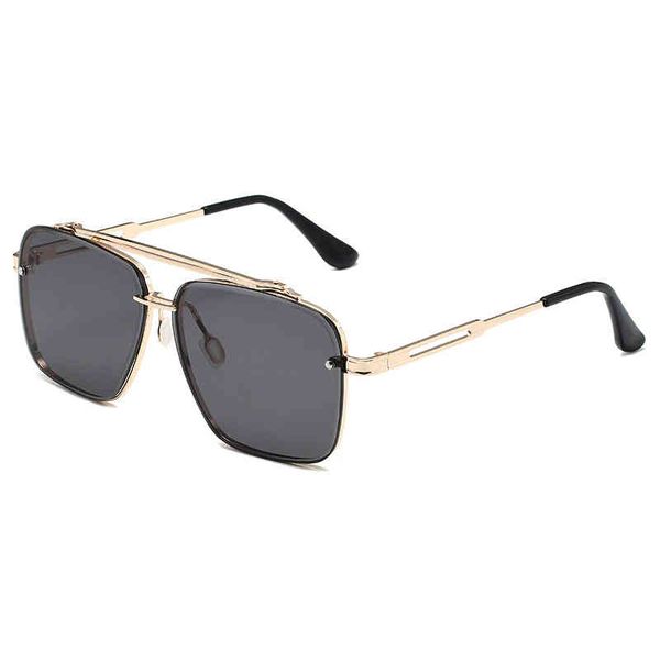 17302 fashion double beam cut ee metal sunglass men's 2021 new street fashion sunglass, White;black
17302 fashion double beam cut ee metal sunglass men's 2021 new street fashion sunglass, White;black