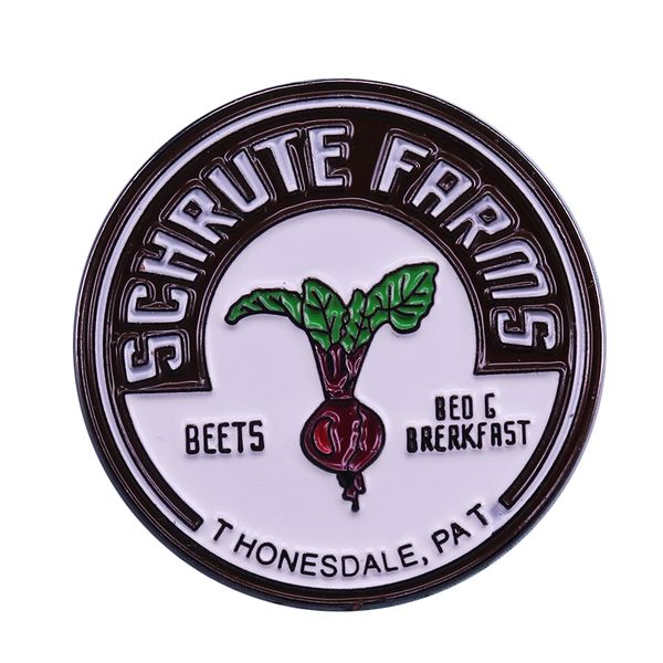 the office schrute farms tv show brooch pins enamel metal badges lapel pin brooches jackets fashion jewelry accessories, Blue
the office schrute farms tv show brooch pins enamel metal badges lapel pin brooches jackets fashion jewelry accessories, Blue