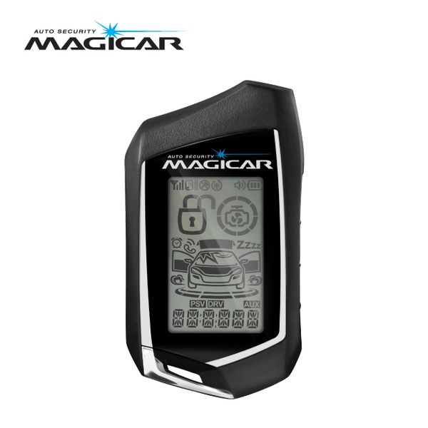 magicar car alarm security system two way lcd remote starter m310 silver m906f