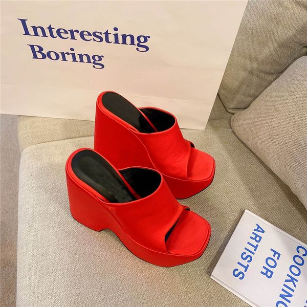 designer luxury womens triplatform leather mules red sandals flip flops with box, Black
designer luxury womens triplatform leather mules red sandals flip flops with box, Black