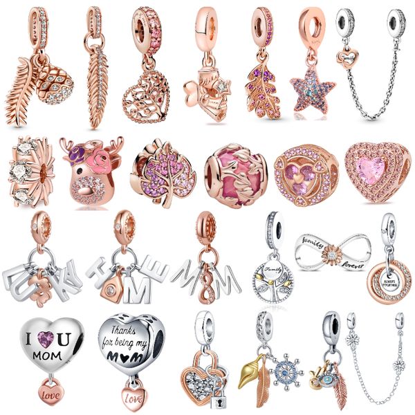 925 sterling silver dangle charm dangle charm pendant heart shape leather maple rose gold bead fit pandora charms bracelet diy jewelry acces, Black
925 sterling silver dangle charm dangle charm pendant heart shape leather maple rose gold bead fit pandora charms bracelet diy jewelry acces, Black