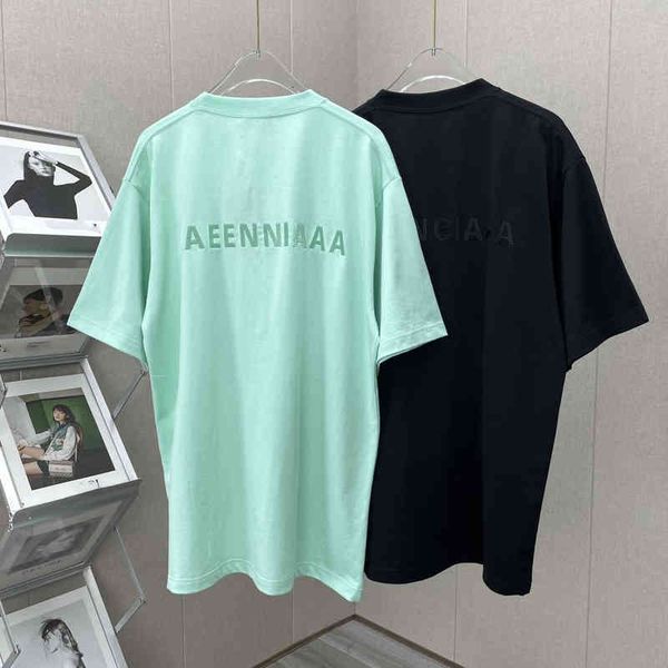 women's t-shirt luxury classic heavy industry letter emoidery round neck short sleeve t-shirt loose casual, White
women's t-shirt luxury classic heavy industry letter emoidery round neck short sleeve t-shirt loose casual, White