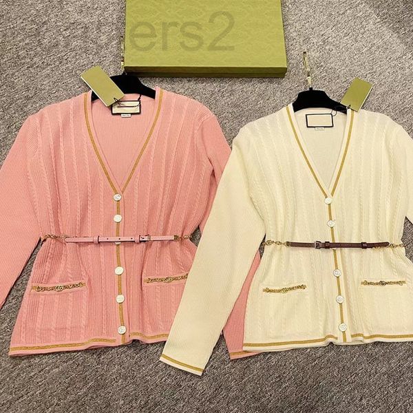 women's knits & tees designer 2021 early autumn new fried dough twist belt slim knit v-neck cardigan sweater eqd0, White
women's knits & tees designer 2021 early autumn new fried dough twist belt slim knit v-neck cardigan sweater eqd0, White