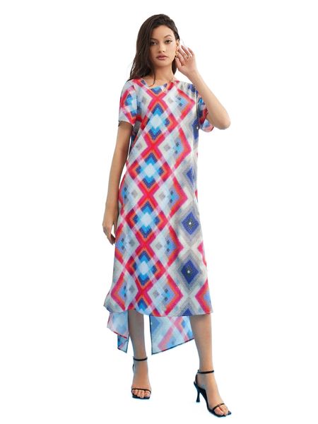 x provocation geo print asymmetrical neck split back high low hem dress n5qe#, Black;gray
x provocation geo print asymmetrical neck split back high low hem dress n5qe#, Black;gray