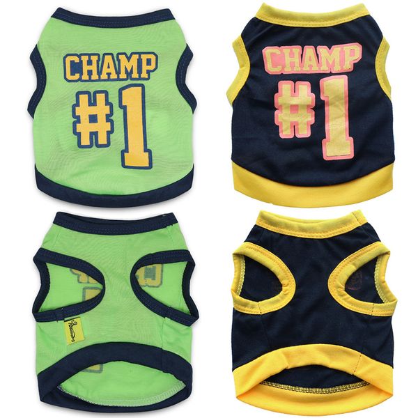 summer dog clothes breathable sports style no. 1 jersey t-shirt new vitality puppy short-sleeved shirt fashion pet vest
summer dog clothes breathable sports style no. 1 jersey t-shirt new vitality puppy short-sleeved shirt fashion pet vest