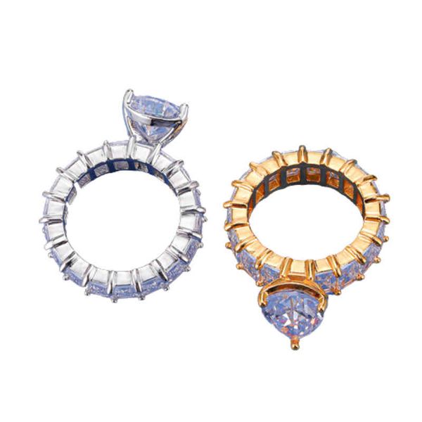 cluster rings new heart rings for women men copper gold silver color iced out zirconia ring hip hop jewelry gift 220422, Golden;silver
cluster rings new heart rings for women men copper gold silver color iced out zirconia ring hip hop jewelry gift 220422, Golden;silver