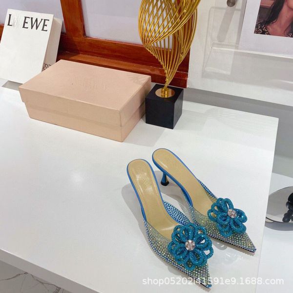 sandals spring fairy style pointed high-heeled slippers female film flower thin heel muller baotou half trailer, Black
sandals spring fairy style pointed high-heeled slippers female film flower thin heel muller baotou half trailer, Black