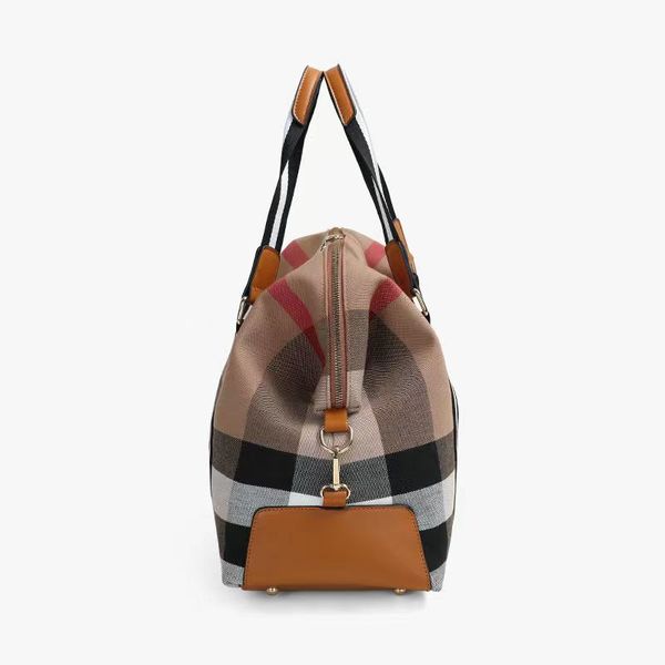 women's bag large capacity portable single shoulder messenger leisure travel canvas lattice contrast color
women's bag large capacity portable single shoulder messenger leisure travel canvas lattice contrast color