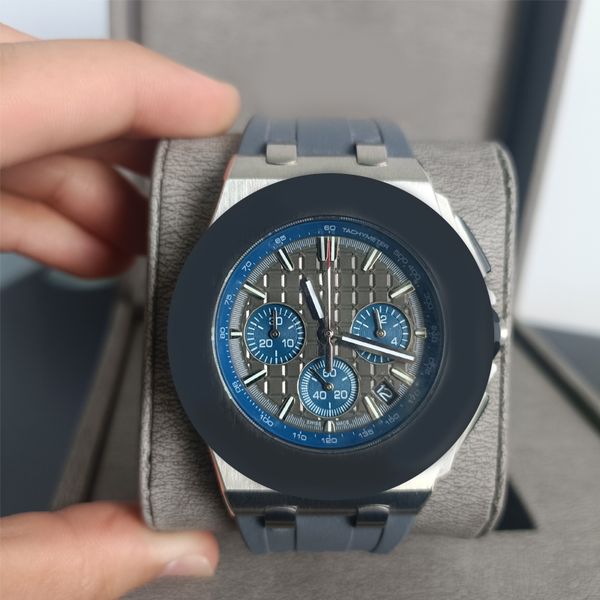 a designer mens quartz watches 44mm ceramic dial stainless steel case rubber strap sapphire mechanical luminous imperial family wristwatches, Slivery;brown
a designer mens quartz watches 44mm ceramic dial stainless steel case rubber strap sapphire mechanical luminous imperial family wristwatches, Slivery;brown