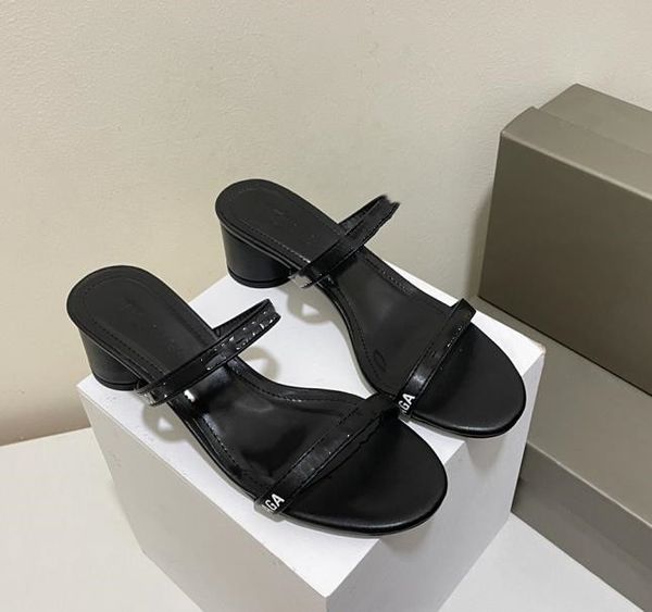 2022 designer - summer women's letters 5cm thick heel sandals high heels fashion custom sheepskin 34-40 sizes, Black
2022 designer - summer women's letters 5cm thick heel sandals high heels fashion custom sheepskin 34-40 sizes, Black