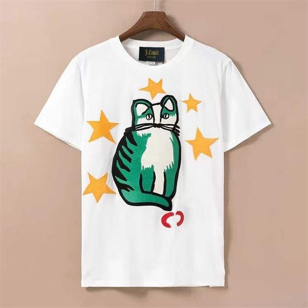11% off 2022 summer new trendy men's and women's clothing cowili star embroidered cat round neck loose t-shirt cartoon female tee, White
11% off 2022 summer new trendy men's and women's clothing cowili star embroidered cat round neck loose t-shirt cartoon female tee, White