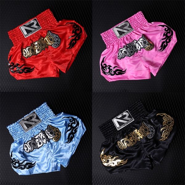 muay thai shorts women competition training mma fighting short pants men girls boys sanda kick boxing suits red white pink black 220523, White;black
muay thai shorts women competition training mma fighting short pants men girls boys sanda kick boxing suits red white pink black 220523, White;black