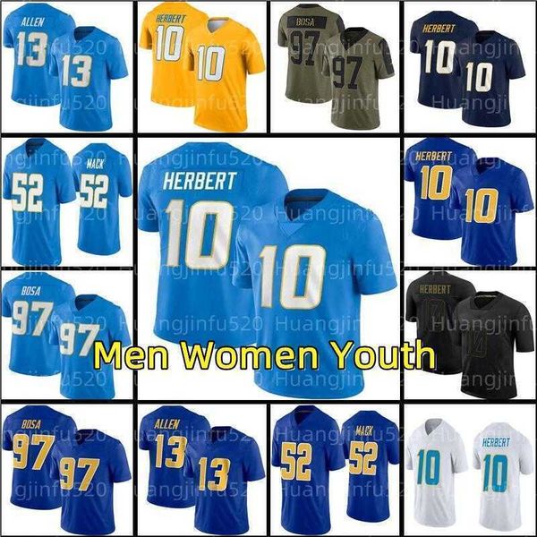 10 justin herbert 52 khalil mack jersey football 97 joey bosa 13 keenan allen austin ekeler jerseys derwin james jr junior seau tomlinson, Black
10 justin herbert 52 khalil mack jersey football 97 joey bosa 13 keenan allen austin ekeler jerseys derwin james jr junior seau tomlinson, Black