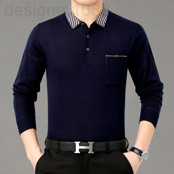 men's t-shirts designer 2022 spring new long sleeved middle-aged dad coat casual lapel real pocket pullover men's knitted t-shirt, White;black
men's t-shirts designer 2022 spring new long sleeved middle-aged dad coat casual lapel real pocket pullover men's knitted t-shirt, White;black