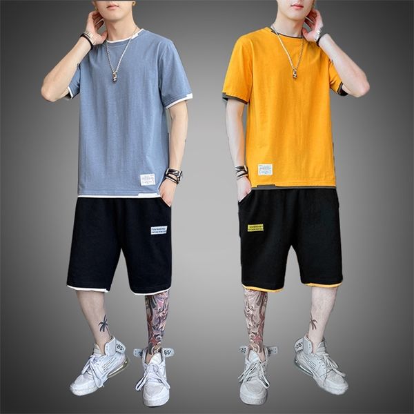 men summer tracksuit shorts set fashion clothing summer men sportswear o neck shirt and shorts men sweat suits tracksuit male lj201124, Gray
men summer tracksuit shorts set fashion clothing summer men sportswear o neck shirt and shorts men sweat suits tracksuit male lj201124, Gray
