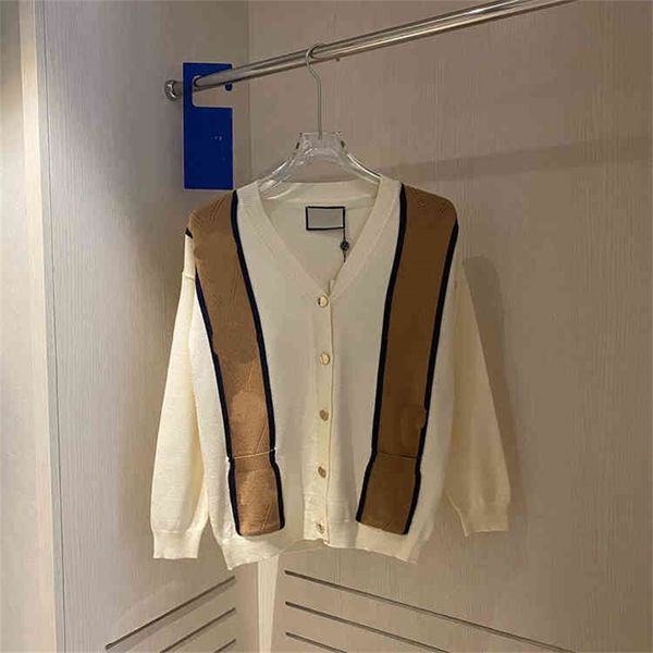 2022 new special offer g fall college style contrast stitching rhombic lattice hollow out knitted cardigan for women, White
2022 new special offer g fall college style contrast stitching rhombic lattice hollow out knitted cardigan for women, White