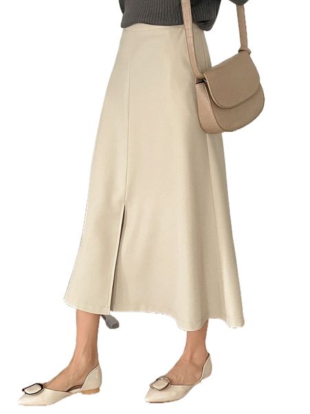 dazy high waist split hem skirt 958e#, Black
dazy high waist split hem skirt 958e#, Black