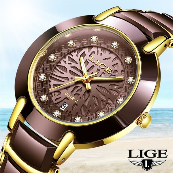 lige women watches brand luxury ladies quartz clocks waterproof wristwatch fashion women watch men ceramic watch lovers 201114, Slivery;brown
lige women watches brand luxury ladies quartz clocks waterproof wristwatch fashion women watch men ceramic watch lovers 201114, Slivery;brown