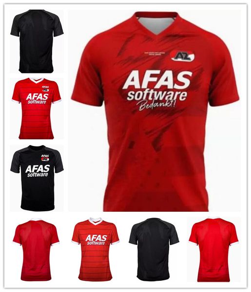 2021 2022 az alkmaar soccer jerseys gudmundsson stengs koopmeiners boadu de wit karlsson evjen jersey men kids kits socks full sets football, Black;yellow