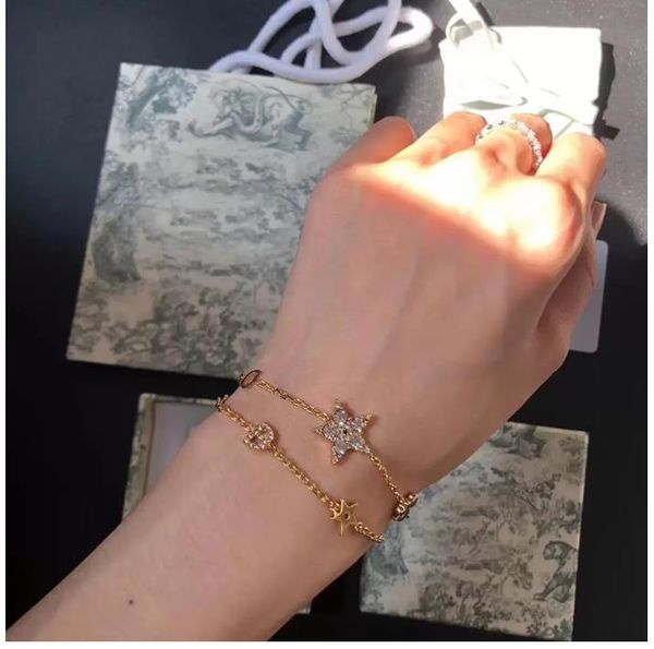 luxury classic designer jewelry 18k gold letter diamond letter bracelet set pure copper material couple wedding birthday gift, Silver
luxury classic designer jewelry 18k gold letter diamond letter bracelet set pure copper material couple wedding birthday gift, Silver
