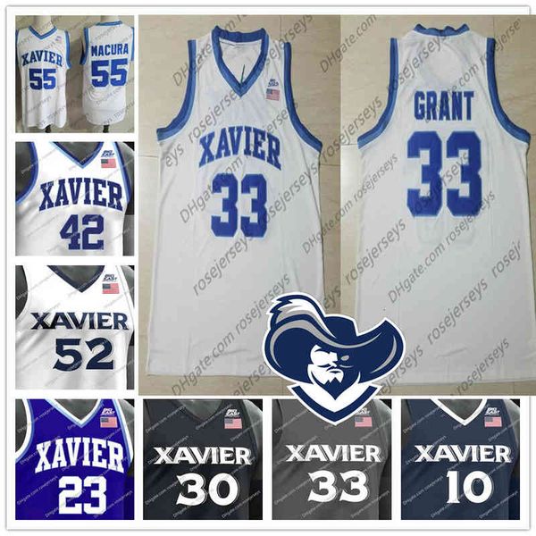 ncaa xavier musketeers #33 brian grant 23 byron larkin 30 david west 42 tyrone hill college basketball white gray blue black jersey s-4xl
ncaa xavier musketeers #33 brian grant 23 byron larkin 30 david west 42 tyrone hill college basketball white gray blue black jersey s-4xl