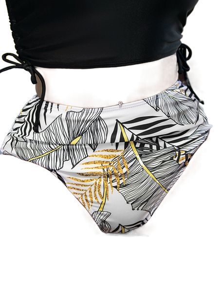 tropical print bikini bottom t10e#, White;black
tropical print bikini bottom t10e#, White;black