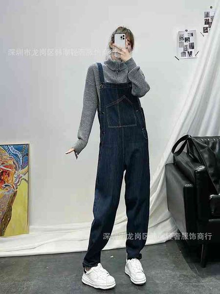 women's jeans jil early autumn product letter pattern printed trouser hem button design denim suspender pants women's trendy south, Blue
women's jeans jil early autumn product letter pattern printed trouser hem button design denim suspender pants women's trendy south, Blue