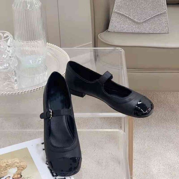 dress shoes small fragrance mary jane shoes women's middle heel button ballet flat bottom thick, Black
dress shoes small fragrance mary jane shoes women's middle heel button ballet flat bottom thick, Black