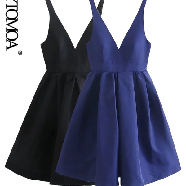 women fashion deep v neck pleated party mini dress vintage backless zipper straps female dresses vestidos mujer 220526, Black;gray
women fashion deep v neck pleated party mini dress vintage backless zipper straps female dresses vestidos mujer 220526, Black;gray