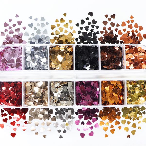 red black nail art sequins sweet love hearts shaped glitter flakes nail decorations accessories valentine's day manicure design 229, Silver;gold
red black nail art sequins sweet love hearts shaped glitter flakes nail decorations accessories valentine's day manicure design 229, Silver;gold