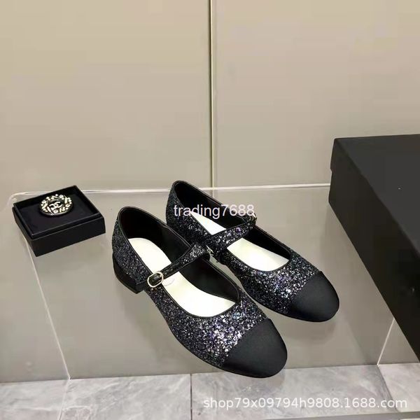dress shoes mary jane thick heel sequins bohemian round head low daily solid color gretel flats, Black
dress shoes mary jane thick heel sequins bohemian round head low daily solid color gretel flats, Black