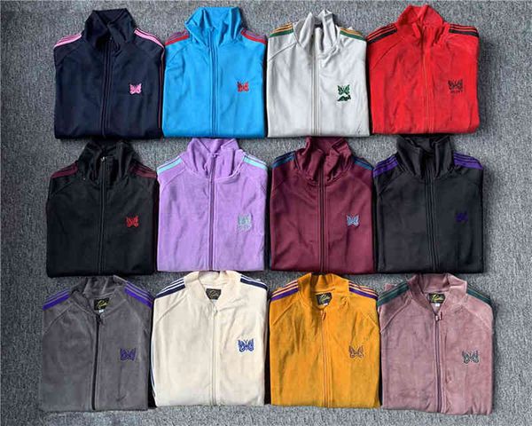 embroidery needle butterfly awge jackets men women streetwear awge jacket red stripes needle jackets t220721, Black;brown
embroidery needle butterfly awge jackets men women streetwear awge jacket red stripes needle jackets t220721, Black;brown