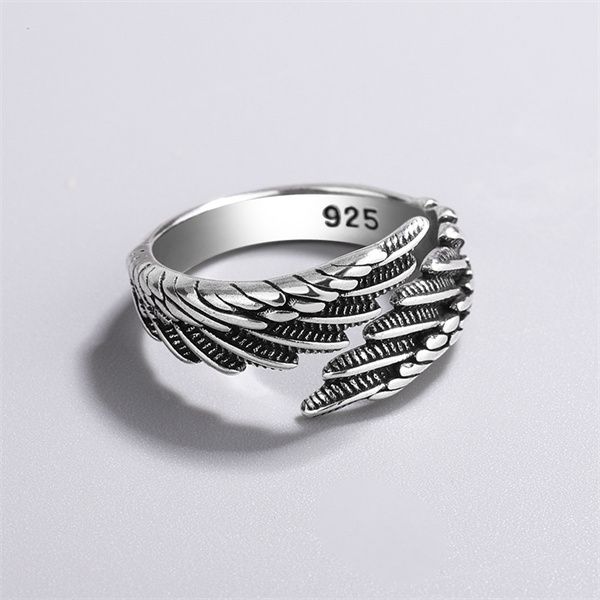 european and american retro couple creative wings band rings fashion design silver party jewelry birthday gift ab871
european and american retro couple creative wings band rings fashion design silver party jewelry birthday gift ab871