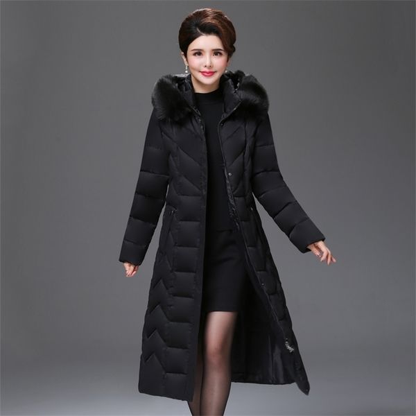 xlong winter casual jacket women office ladies parka mujer plus size solid hooded with fur collar slim women's thick coat 201019, Black
xlong winter casual jacket women office ladies parka mujer plus size solid hooded with fur collar slim women's thick coat 201019, Black
