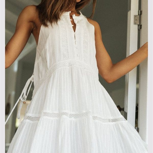 summer dress for women fashion lace patchwork sleeveless casual loose oneck white holiday beach mini dresses robe femme 220608, Black;gray
summer dress for women fashion lace patchwork sleeveless casual loose oneck white holiday beach mini dresses robe femme 220608, Black;gray