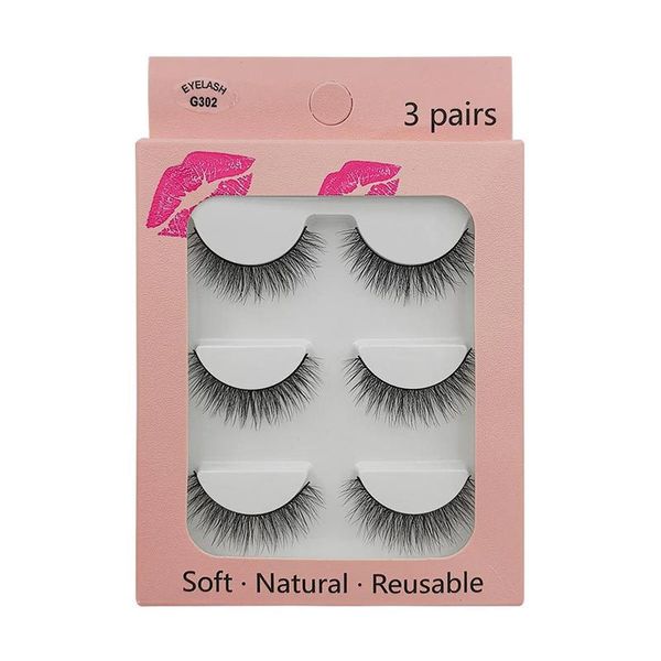 hand made reusable mink fake eyelashes 3 pairs set soft & vivid natural thick charming false lashes extensions full strip lashes makeup for
hand made reusable mink fake eyelashes 3 pairs set soft & vivid natural thick charming false lashes extensions full strip lashes makeup for